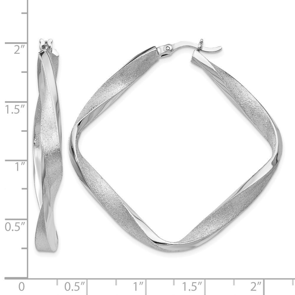 Sterlingsilber Radiant Essence Gedreht Creolen