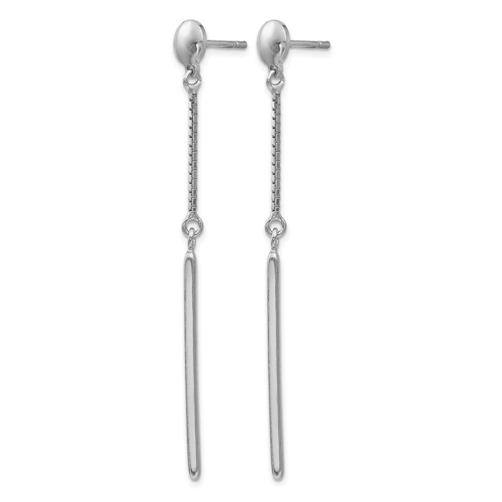 Sterlingsilber Poliert Stecker Ohrhänger