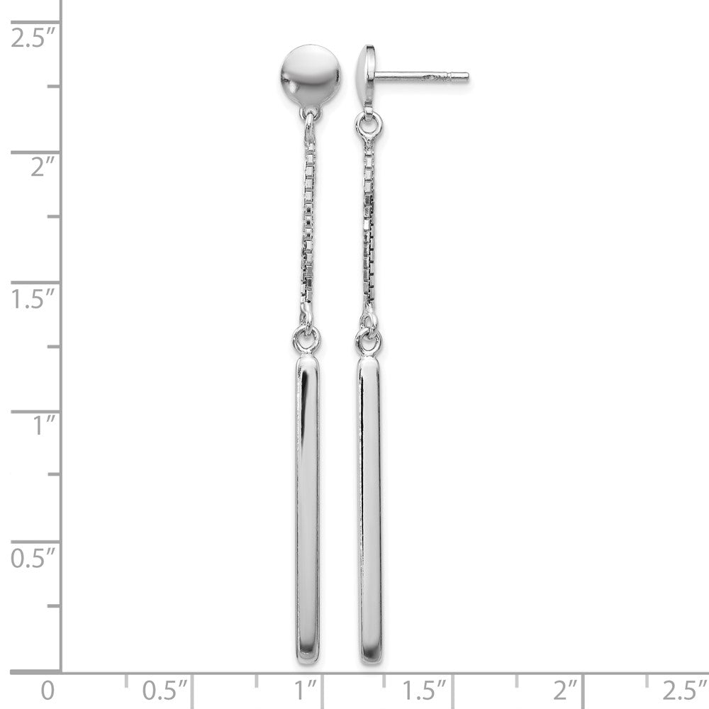 Sterlingsilber Poliert Stecker Ohrhänger