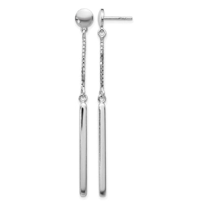 Sterlingsilber Poliert Stecker Ohrhänger