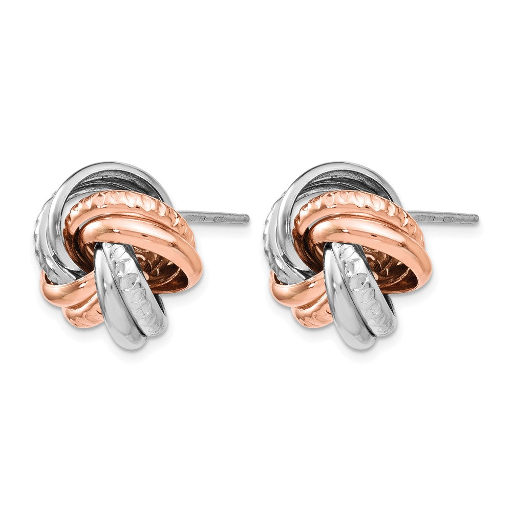 Sterlingsilber Rose Rhodiniert Ohrstecker