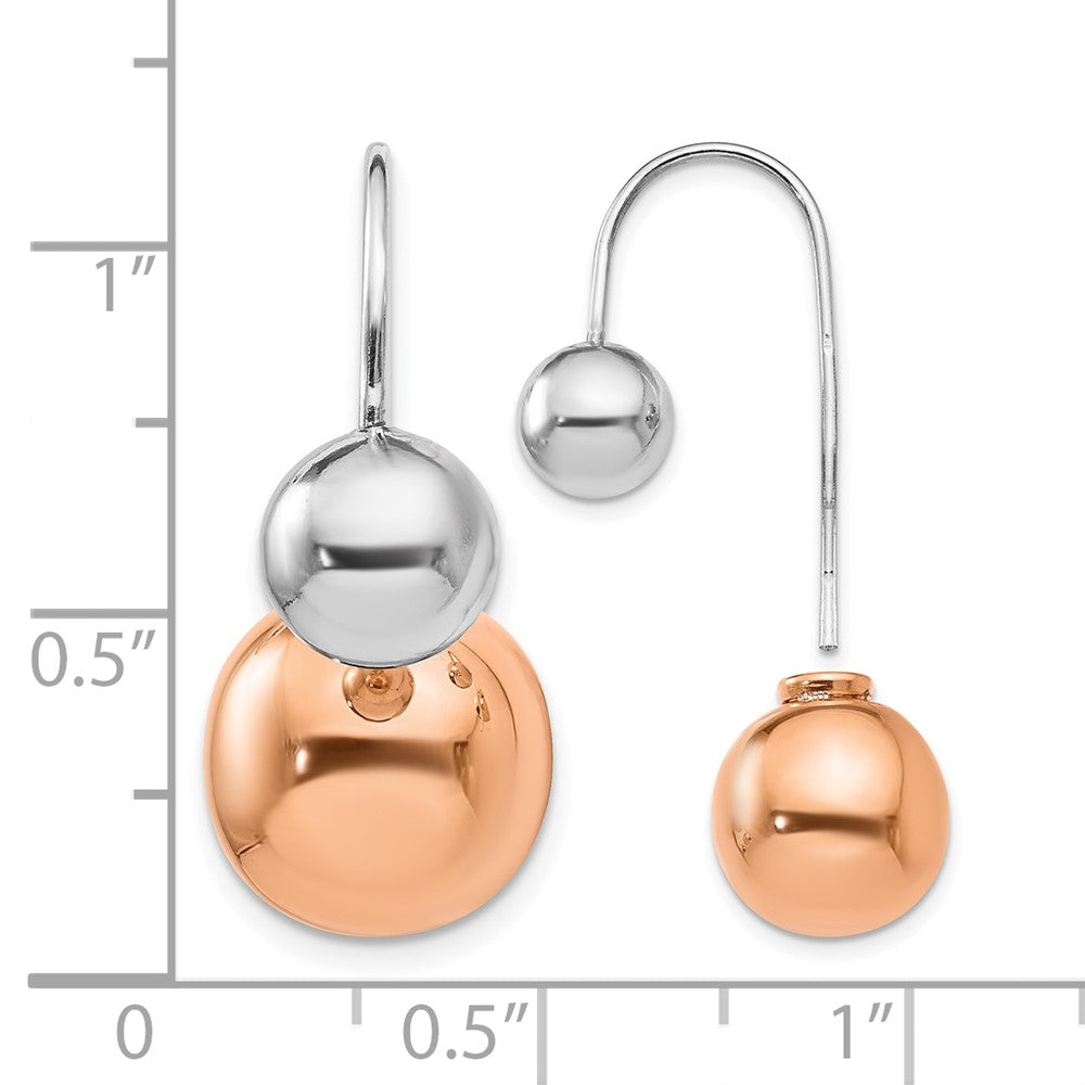 Sterlingsilber & Roséfarben Ohrhänger