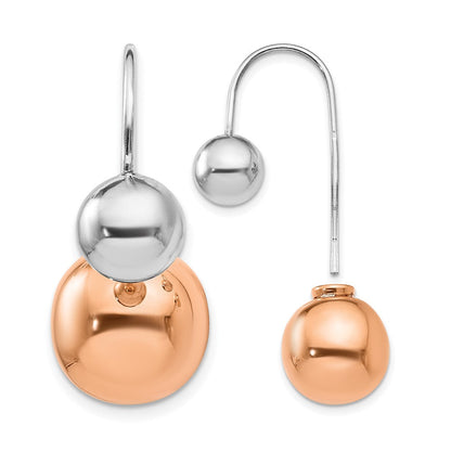 Sterlingsilber & Roséfarben Ohrhänger