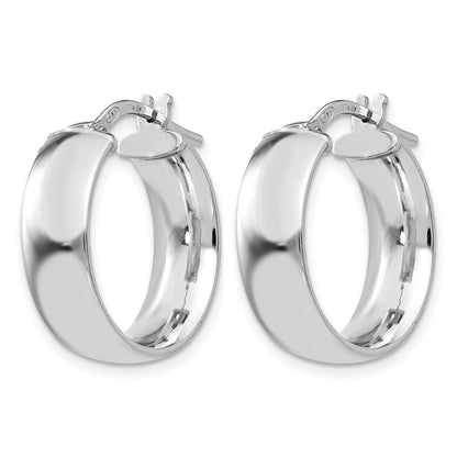 Sterlingsilber Rhodiniert Creolen