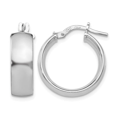 Sterlingsilber Rhodiniert Creolen