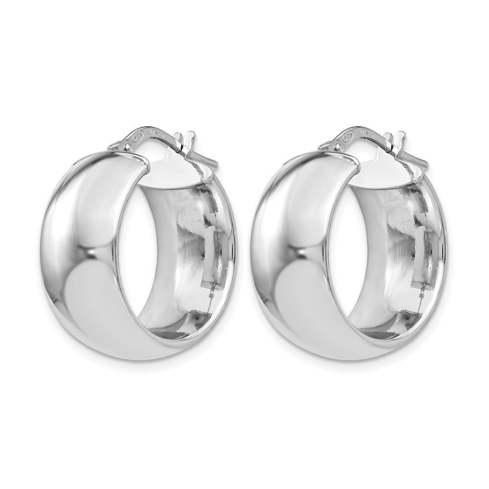 Sterlingsilber Rhodiniert Creolen