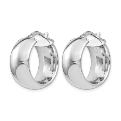Sterlingsilber Rhodiniert Creolen