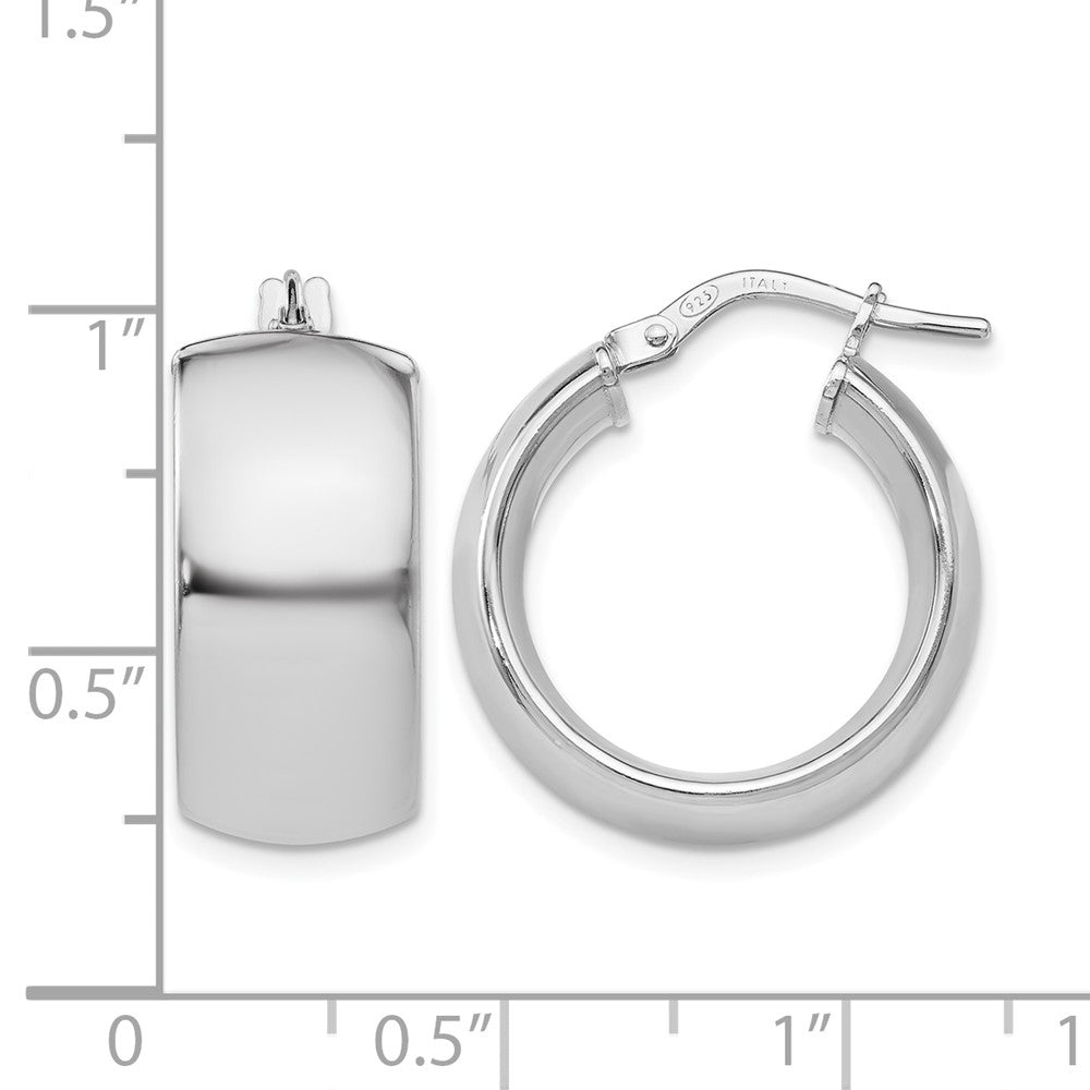 Sterlingsilber Rhodiniert Creolen