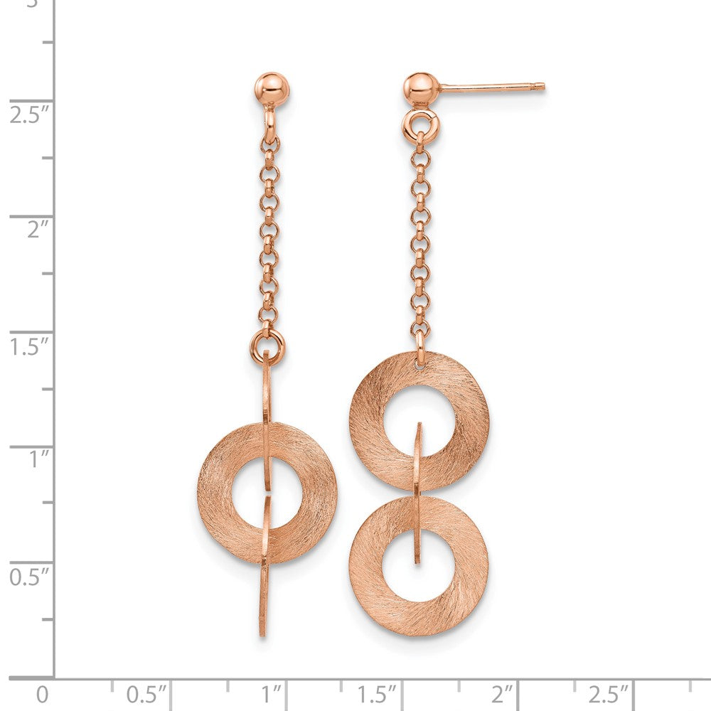 Sterlingsilber Roséfarben Stecker Ohrhänger