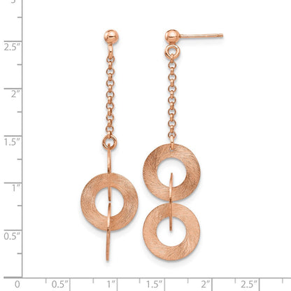 Sterlingsilber Roséfarben Stecker Ohrhänger