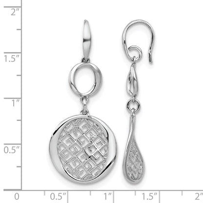 Sterlingsilber Rhodiniert Filigran Ohrhänger