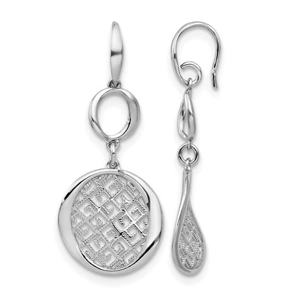 Sterlingsilber Rhodiniert Filigran Ohrhänger