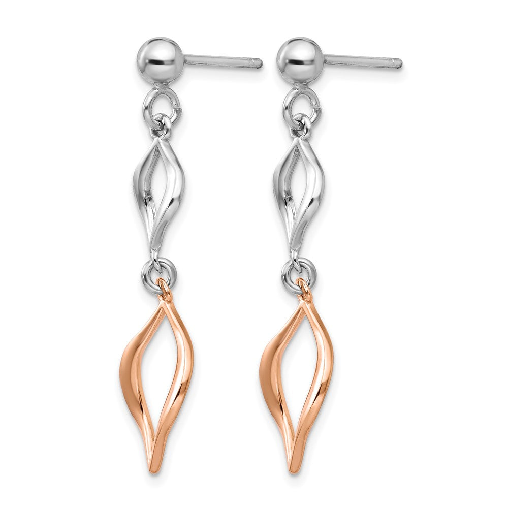 Sterlingsilber & Roséfarben Ohrhänger