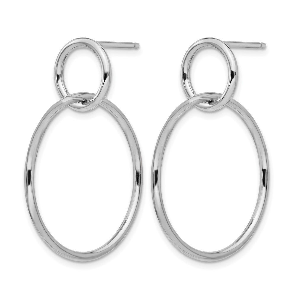 Sterlingsilber Poliert Stecker Ohrhänger