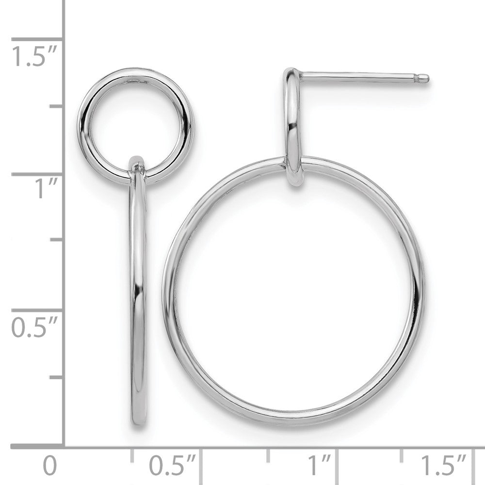 Sterlingsilber Poliert Stecker Ohrhänger