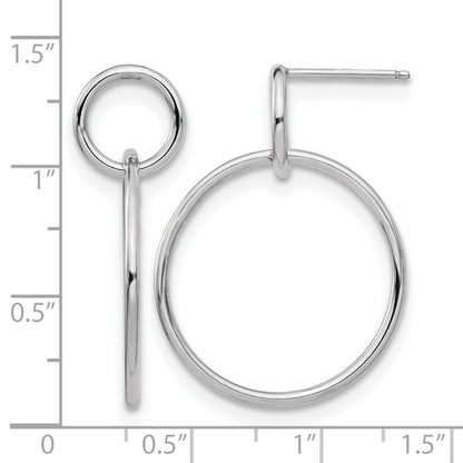 Sterlingsilber Poliert Stecker Ohrhänger