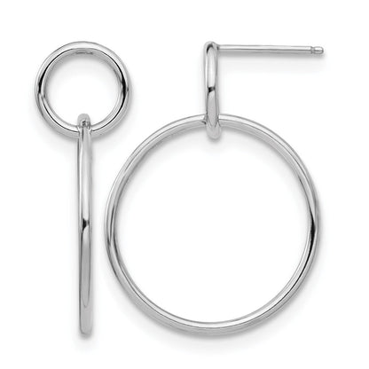 Sterlingsilber Poliert Stecker Ohrhänger