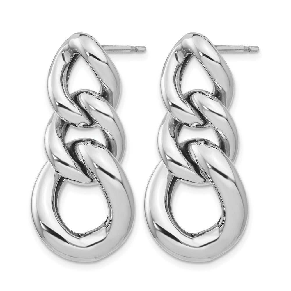 Sterlingsilber Poliert Stecker Ohrhänger