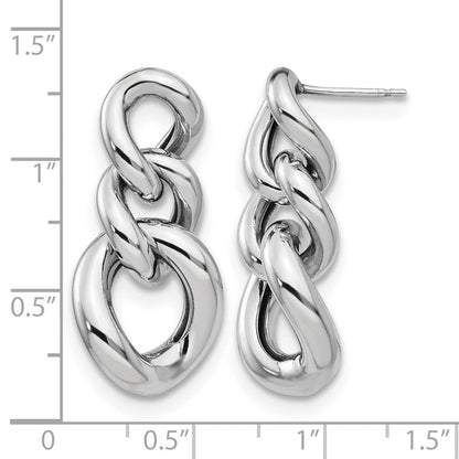 Sterlingsilber Poliert Stecker Ohrhänger