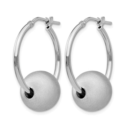 Sterlingsilber Radiant Essence Gebürstet & Poliert Creolen