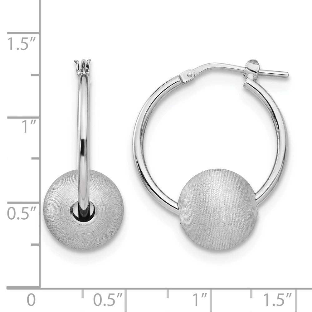 Sterlingsilber Radiant Essence Gebürstet & Poliert Creolen