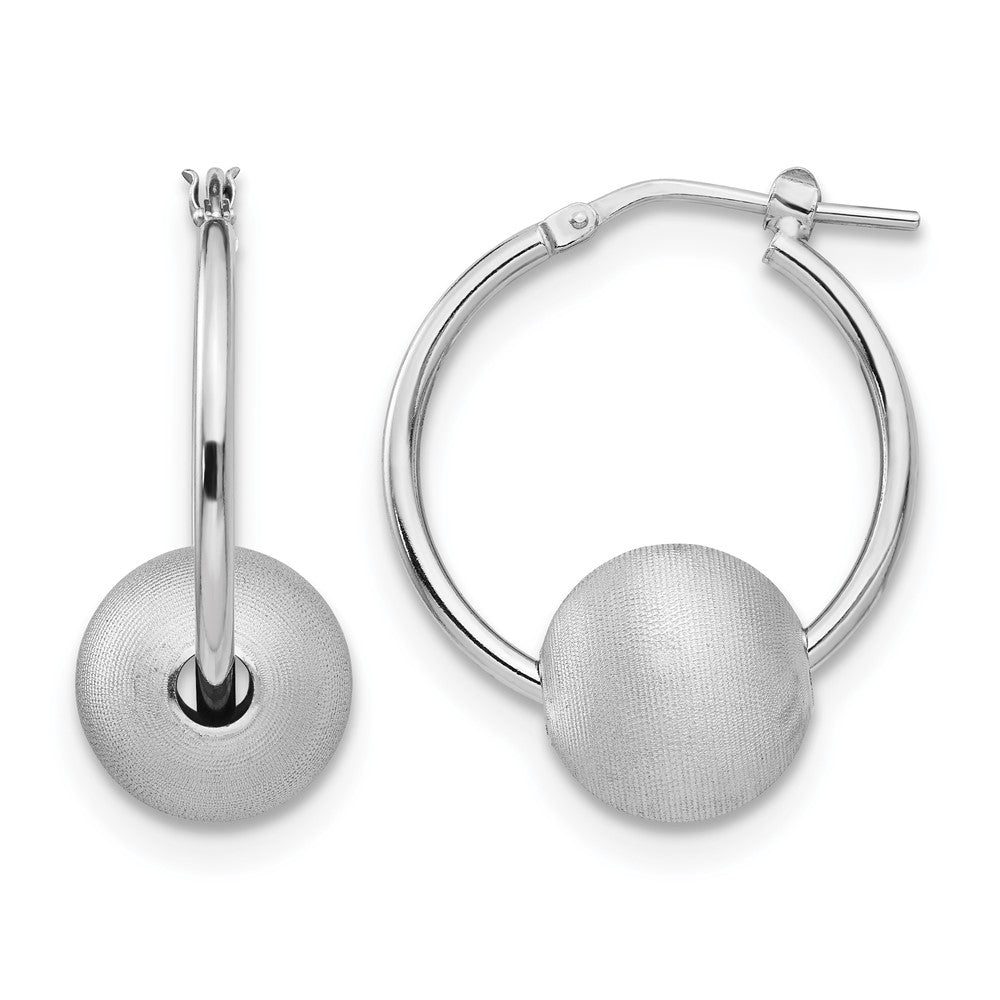 Sterlingsilber Radiant Essence Gebürstet & Poliert Creolen