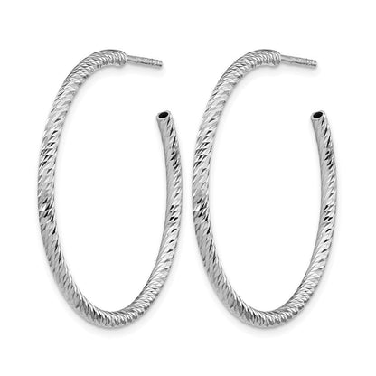 Sterlingsilber Rhod Radiant Essence Diamantiert Stecker Ohrhänger