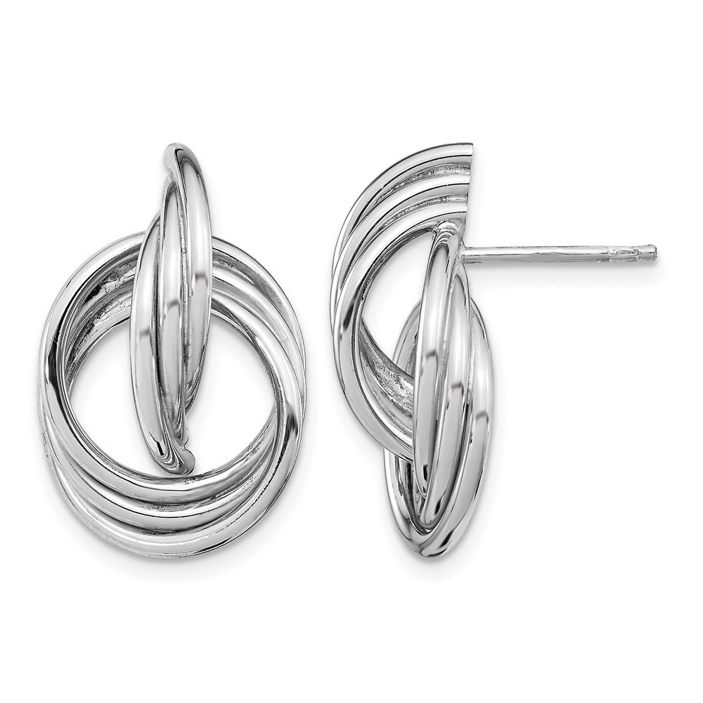 Sterlingsilber Rhodiniert Poliert Ohrstecker