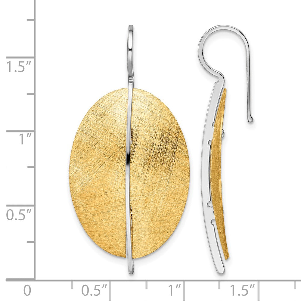 Sterlingsilber Ss Rhodiniert Plt Radiant Essence Rhod Pl Goldfarben Ohrhänger
