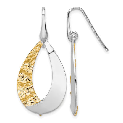 Vergoldet Sterlingsilber Rhod Diamantiert Ohrhänger
