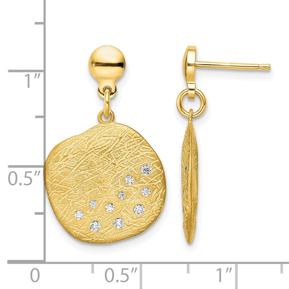 Vergoldet Sterlingsilber Radiant Essence Zirkonia Ohrhänger