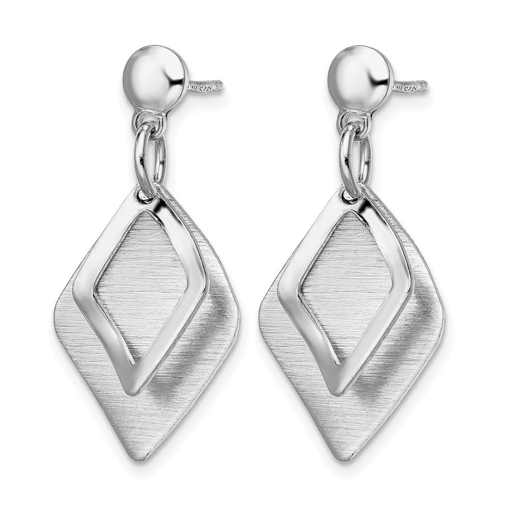 Sterlingsilber Radiant Essence Rho Pla Brush Stecker Ohrhänger