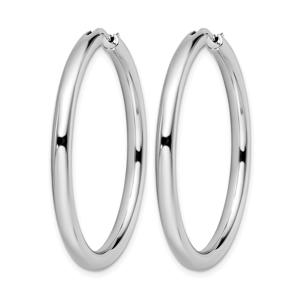 Sterlingsilber Rhodiniert 3.5mm Röhre Ohrringe
