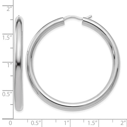 Sterlingsilber Rhodiniert 3.5mm Röhre Ohrringe