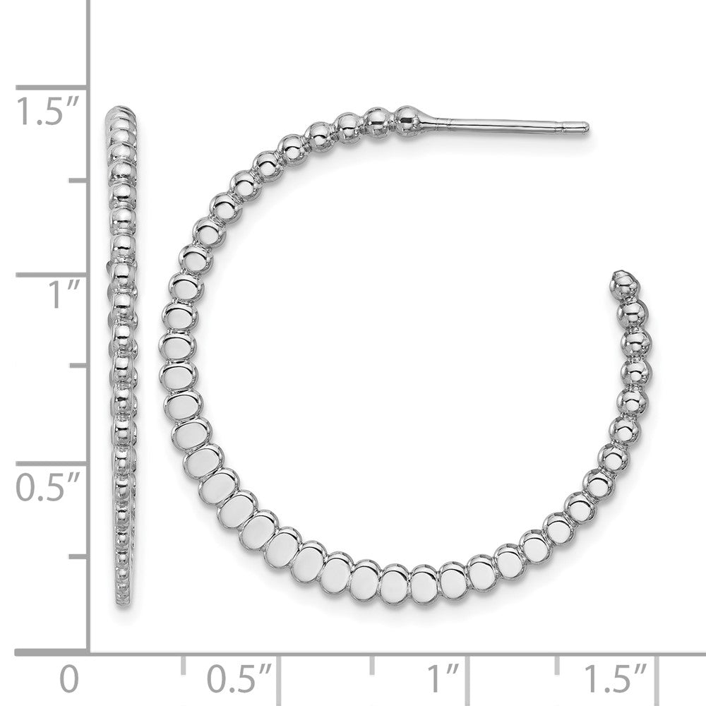 Sterlingsilber Rhodiniert Poliert J Creolen