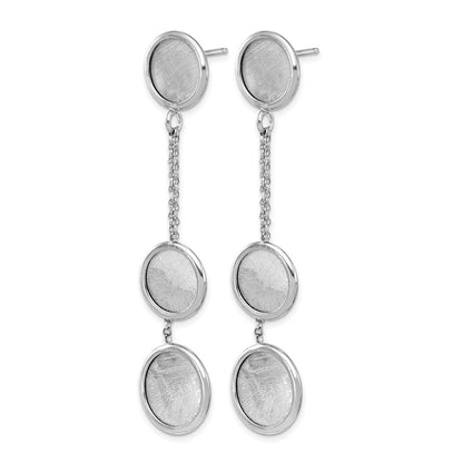 Sterlingsilber Rhodiniert Radiant Essence Poliert/scratch Ohrring