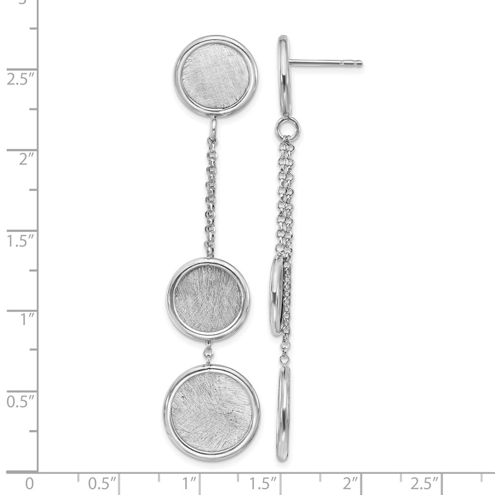 Sterlingsilber Rhodiniert Radiant Essence Poliert/scratch Ohrring