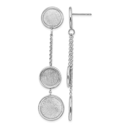 Sterlingsilber Rhodiniert Radiant Essence Poliert/scratch Ohrring