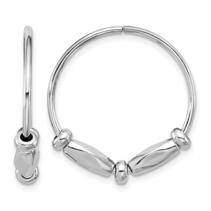 Sterlingsilber Rhodiniert Fantasie Endlos Creolen