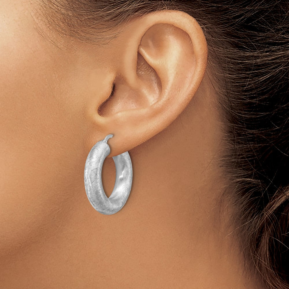Sterlingsilber Rhodiniert Radiant Essence Creolen