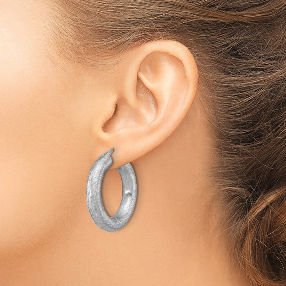 Sterlingsilber Rhodiniert Radiant Essence Creolen