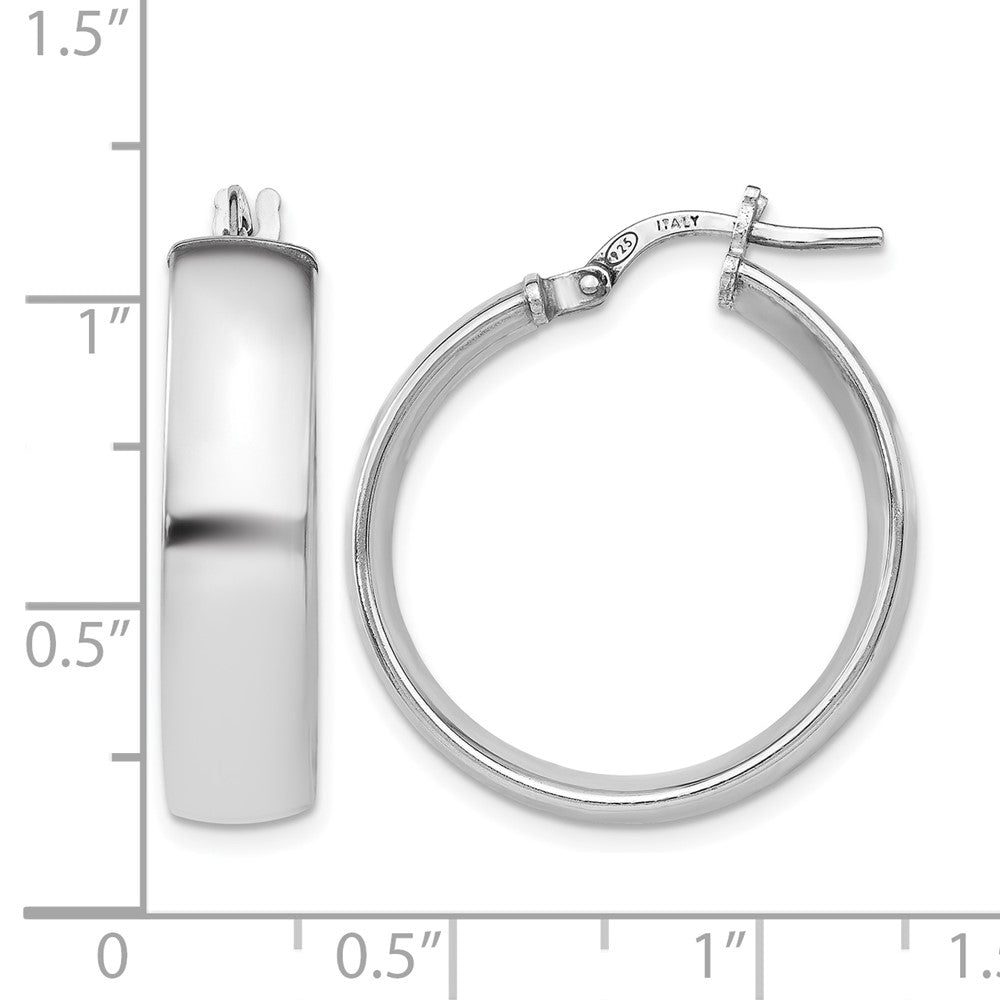 Sterlingsilber Poliert Klappbar Creolen