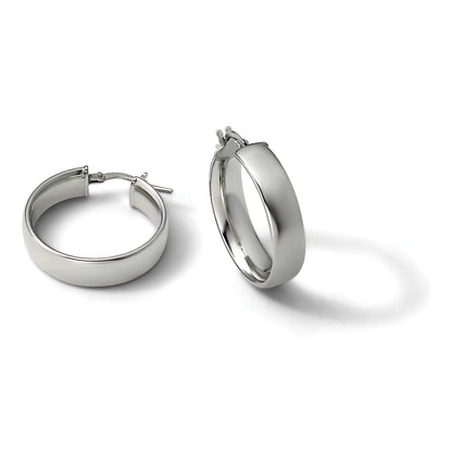 Sterlingsilber Poliert Klappbar Creolen
