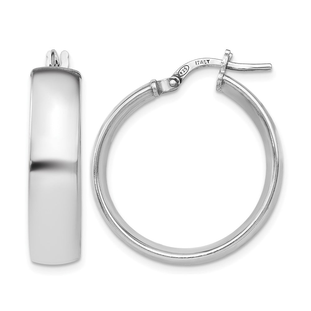 Sterlingsilber Poliert Klappbar Creolen