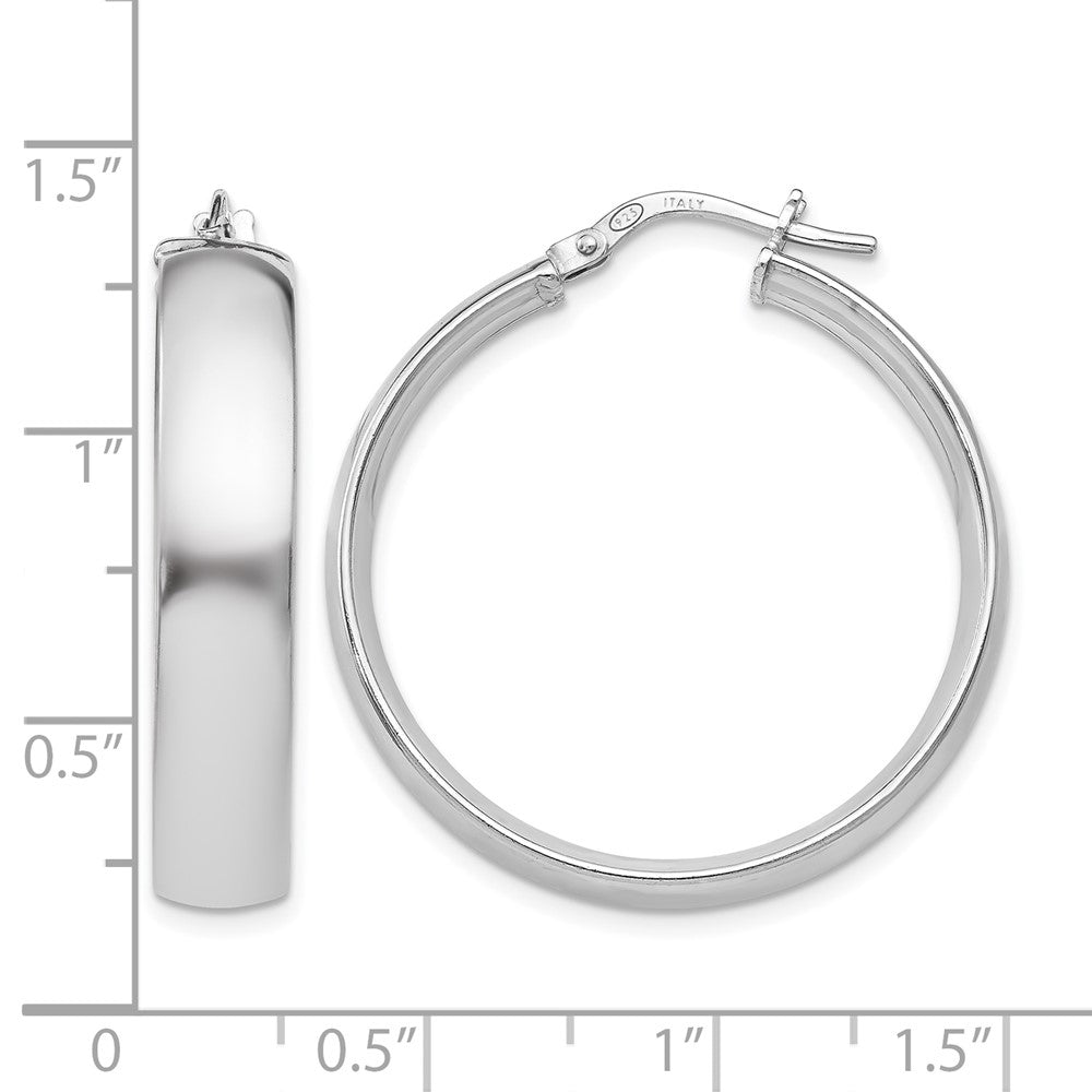 Sterlingsilber Poliert Klappbar Creolen