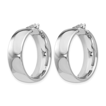 Sterlingsilber Poliert Klappbar Creolen