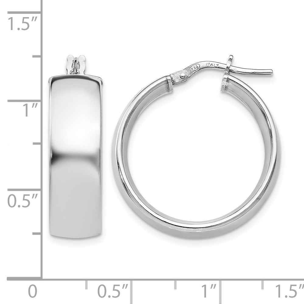 Sterlingsilber Poliert Klappbar Creolen