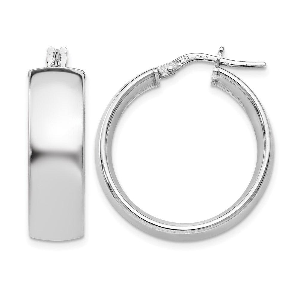 Sterlingsilber Poliert Klappbar Creolen