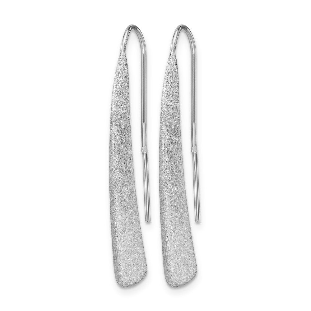 Sterlingsilber Poliert und Gebürstet Ohrringe