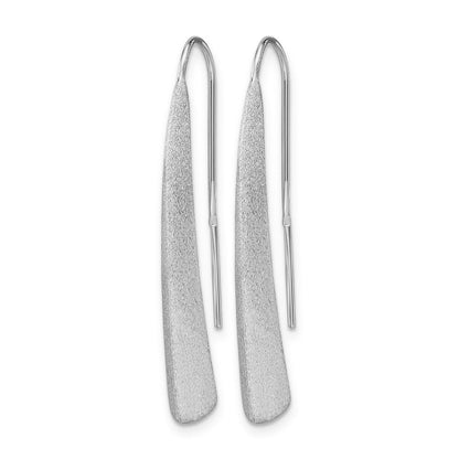 Sterlingsilber Poliert und Gebürstet Ohrringe